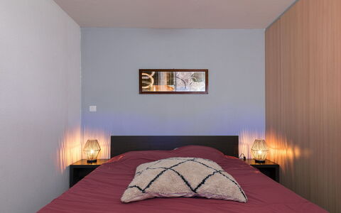 C. du Verdon: Bed, Interior Design, Bedroom, Wall, Bedding, Ceiling, Bed Sheet, Wood, Furniture, Floor