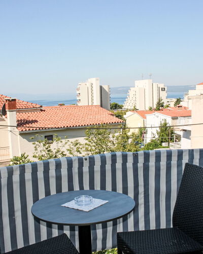Makarska 40: Flooring, Interior Design, Floor, Apartment, Balcony, Ceiling, Condominium, Chair, Shade, Porch