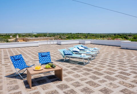 Casa Tramonto, Ac, Wifi, Torre Lapillo: Blue, Outdoor Furniture, Shade, Chair, Design, Resort, Swimming Pool