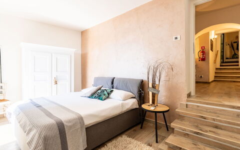 Al Forte: Furniture, Interior Design, Flooring, Floor, Wall, Bed, Bedroom, Wood, Room, Wood Flooring