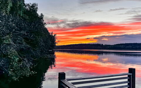 Kiviranta: Blue, Water, Body Of Water, Nature, Horizon, Sunset, Afterglow, Dusk, Cloud, Sunrise