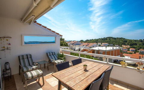Peaceful Apartment With Beautiful View - Hvar: Apartment, Balcony, Outdoor Furniture