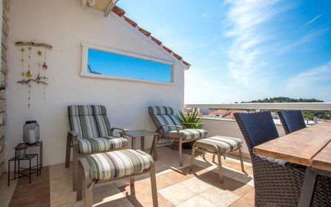 Peaceful Apartment With Beautiful View - Hvar: Apartment, Outdoor Furniture, Home, Furniture, Balcony, Chair, Outdoor Table, Villa, Patio, Resort