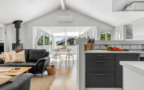 Henri - 1.2Km from the Sea: Flooring, Interior Design, Wood, Furniture, Ceiling, Floor, Kitchen, Wood Flooring, Couch, Chair