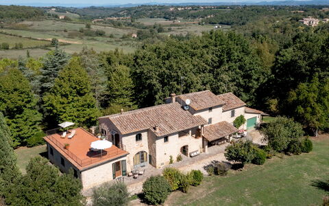 Casale del Timignano, Private Villa with Huge Gard: Building, House, Residential Area, Home, Roof, Architecture, Landscape, Facade, Neighbourhood, Rural Area