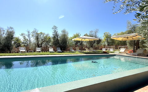Villa del Mangia, 5Panoramic Pool and Chef Service: Swimming Pool, Tree, Resort, Outdoor Furniture, Garden, Shade, Eco Hotel, Landscaping, Hacienda, Estate