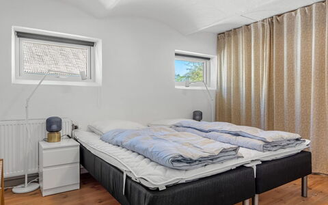 Ilsebeth - 400M from the Sea: Bedroom, Bed, Interior Design, Floor, Flooring, Furniture, Bed Sheet, Ceiling, Bedding, Lighting