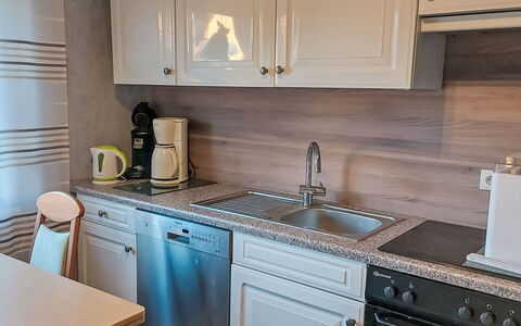 Ludmilla: Kitchen, Kitchen Appliance, Countertop, Cabinetry, Major Appliance, Kitchen Sink, Flooring, Wood, Interior Design, Home Appliance