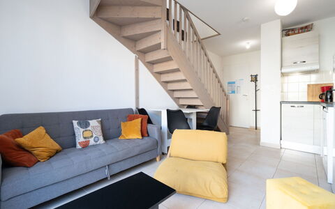 La Dune: Interior Design, Flooring, Floor, Furniture, Wood, Room, Ceiling, Couch, Apartment, Living Room