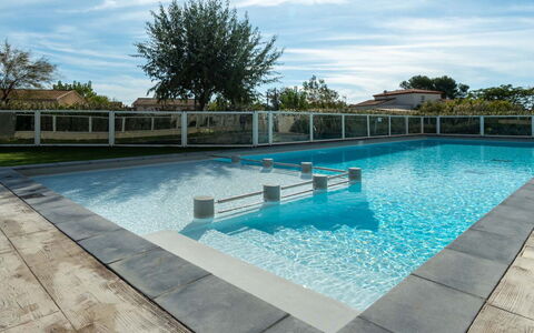 La Dune: Swimming Pool, Blue, Composite Material, Shade, Resort, Tile, Water Feature, Concrete, Outdoor Furniture, Design