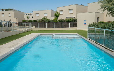 La Dune: Swimming Pool, Residential Area, Resort, Composite Material, Urban Design, Thermae, Apartment, Water Feature, Shade, Landscaping