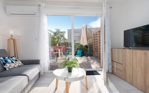 La Dune: Furniture, Flooring, Wood, Floor, Interior Design, Home, Apartment, Living Room, Chair, Couch