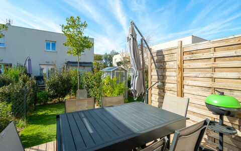 La Dune: Furniture, Outdoor Furniture, Chair, Shade, Outdoor Table, Garden, Deck, Patio, Hardwood, Eco Hotel