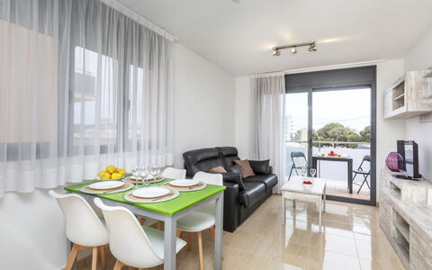 Tropikana: Interior Design, Furniture, Flooring, Ceiling, Apartment, Floor, Room, Kitchen & Dining Room Table, Chair, Kitchen