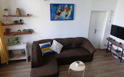 Appartamento Central Sea View Opatija: Furniture, Interior Design, Couch, Flooring, Floor, Wood, Living Room, Room, Wood Flooring, Lighting