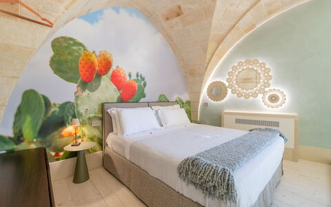 Palazzo Corte Dei Granai: Wall, Interior Design, Furniture, Ceiling, Home, Pillow, Linens, Houseplant, Living Room, Bedroom