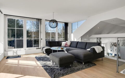 Judit - 10M from the Sea: Furniture, Interior Design, Couch, Flooring, Wall, Floor, Living Room, Ceiling, Wood, Apartment