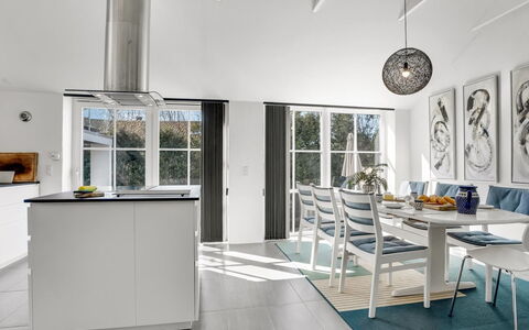 Judit - 10M from the Sea: Furniture, Interior Design, Flooring, Floor, Chair, Wood, Kitchen & Dining Room Table, Table, Ceiling, Dining Room