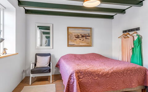 Rami - 250M from the Sea: Furniture, Interior Design, Bed, Bedroom, Wall, Flooring, Floor, Ceiling, Wood, Bedding