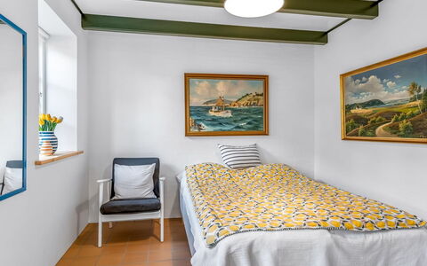Rami - 250M from the Sea: Bedroom, Bed, Interior Design, Wall, Furniture, Bed Sheet, Bedding, Floor, Wood, Flooring