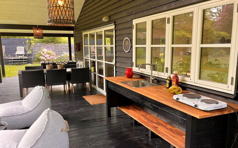 Christin - 275M from the Sea: Furniture, Outdoor Furniture, Tableware, Table, Drinkware, Chair, Outdoor Table, Food, Bottle