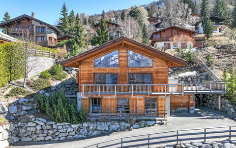 Chalet Roose: House, Home, Cottage, Slope, Larch, Village, Mountain Village, Log Cabin, Alps, Porch