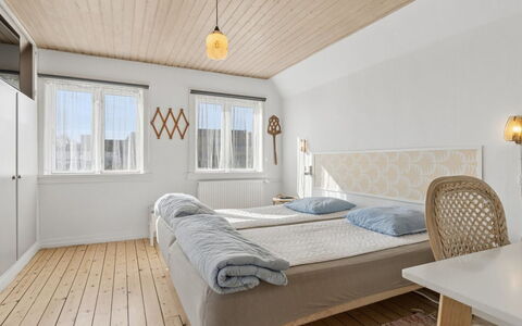 Taja - 170M from the Sea: Bed, Interior Design, Bedroom, Wall, Flooring, Floor, Furniture, Wood, Ceiling, Bedding