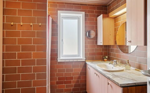 Taja - 170M from the Sea: Wall, Plumbing Fixture, Bathroom Sink, Flooring, Sink, Interior Design, Bathroom, Wood, Bathroom Cabinet, Floor