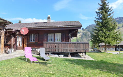 Chalet Träumli: House, Cottage, Rural Area, Hill Station, Mountain Range, Slope, Porch, Log Cabin, Valley, Village
