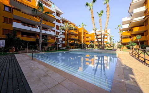 La Recoleta: Apartment, Furniture, Residential Area, Balcony, Condominium, Chair, Shade, Resort, Coast, Hotel
