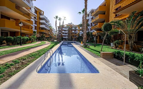 La Recoleta: Apartment, Furniture, Residential Area, Balcony, Condominium, Chair, Shade, Resort, Coast, Hotel
