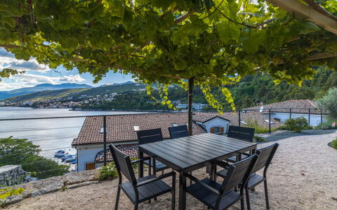 Opatija Preluka 101: Apartment, Furniture, Residential Area, Balcony, Condominium, Chair, Shade, Resort, Coast, Hotel