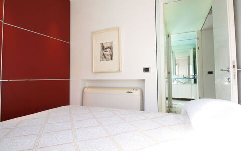 Villino Sonia: Interior Design, Flooring, Floor, Wood, Bedroom, Furniture, Bed, Room, Ceiling, Home