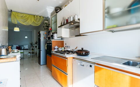 Calella: Furniture, Wood, Interior Design, Cabinetry, Kitchen, Flooring, Countertop, Cupboard, Room, Wood Stain