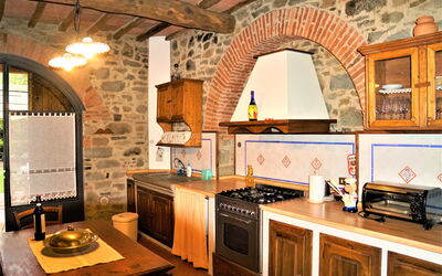 Gina: Kitchen, Furniture, Interior Design, Wall, Flooring, Wood, Kitchen Appliance, Ceiling, Kitchen Stove, Countertop