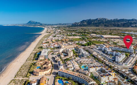 Las Dunas Oliva Nova: Residential Area, Coast, Aerial Photography, Bird'S-Eye View, Landscape, Urban Design, Sea, Coastal And Oceanic Landforms, Human Settlement, Apartment