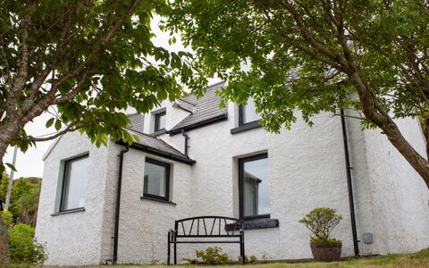 Galtrigill: Residential Area, Shrub, Roof, Home, Cottage, Driveway, Estate, Siding, Landscaping, Yard