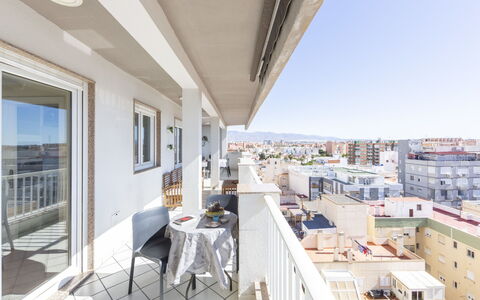 Vista Playa Zapillo: Outdoor Furniture, Garden, Outdoor Table, Chair, Shade, Landscaping, Backyard, Yard, Eco Hotel, Kitchen & Dining Room Table