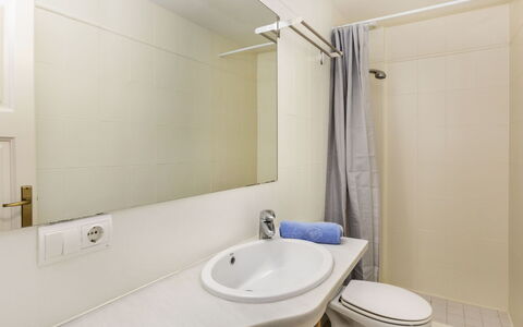 Country Club Family Garden Big Terrace: Plumbing Fixture, Flooring, Sink, Bathroom, Floor, Interior Design, Bathroom Sink, Toilet Seat, Tap, Plumbing