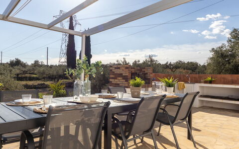 Filou: Outdoor Furniture, Garden, Outdoor Table, Chair, Shade, Landscaping, Backyard, Yard, Eco Hotel, Kitchen & Dining Room Table