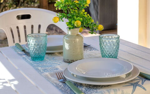 La Casetta di Franci: Outdoor Furniture, Garden, Outdoor Table, Chair, Shade, Landscaping, Backyard, Yard, Eco Hotel, Kitchen & Dining Room Table