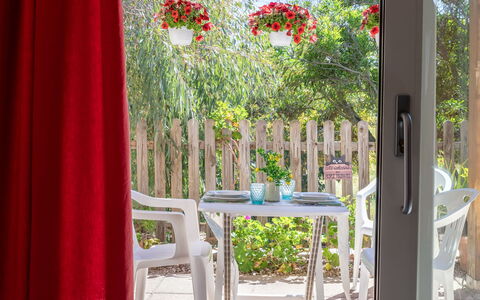La Casetta di Franci: Outdoor Furniture, Garden, Outdoor Table, Chair, Shade, Landscaping, Backyard, Yard, Eco Hotel, Kitchen & Dining Room Table