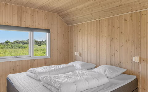 Tilje - 80M from the Sea: Wood, Bedroom, Bedding, Bed, Bed Sheet, Bed Frame, Ceiling, Hardwood, Room, Plank