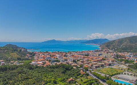 Via Nazionale: Blue, Mountainous Landforms, Horizon, Mountain, Hill, Bird'S-Eye View, Residential Area, Coast, Landscape, Highland