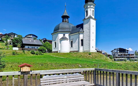 Bergnest: Landscape, Rural Area, Slope, Chapel, Village, Monastery, Steeple, Alps