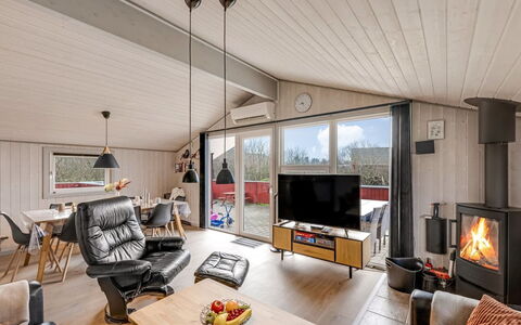 Seba - 1Km to the Fjord: Wood, Ceiling, Home, Furniture, Living Room, Couch, Cottage, Room, Light Fixture