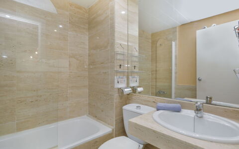 Tramuntana: Bathroom, Plumbing Fixture, Flooring, Sink, Floor, Interior Design, Toilet, Bathroom Sink, Toilet Seat, Tap