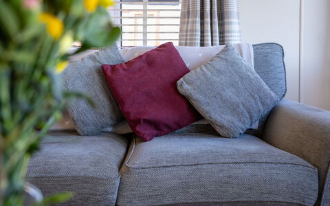 Lodge 3: Cushion, Couch, Textile, Throw Pillow, Living Room, Interior Design, Pillow, Brown, Furniture