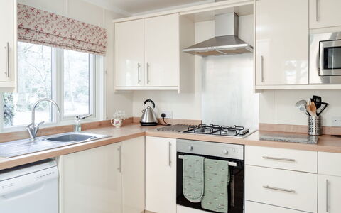 Lodge 8: Kitchen, Countertop, Kitchen Appliance, Major Appliance, Cabinetry, Interior Design, Home Appliance, Sink, Furniture, Home