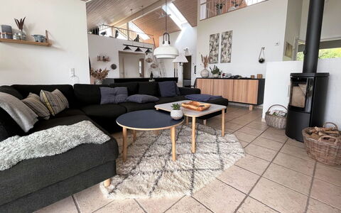 Sejer - 350M from the Sea: Wood, Flooring, Living Room, Couch, Furniture, Home, Interior Design, Floor, Apartment